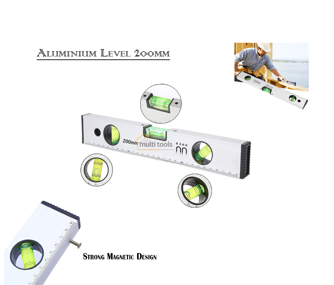 Aluminium Level 8" / 200mm